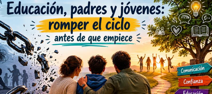 Educación, padres y jóvenes: romper el ciclo antes de que empiece